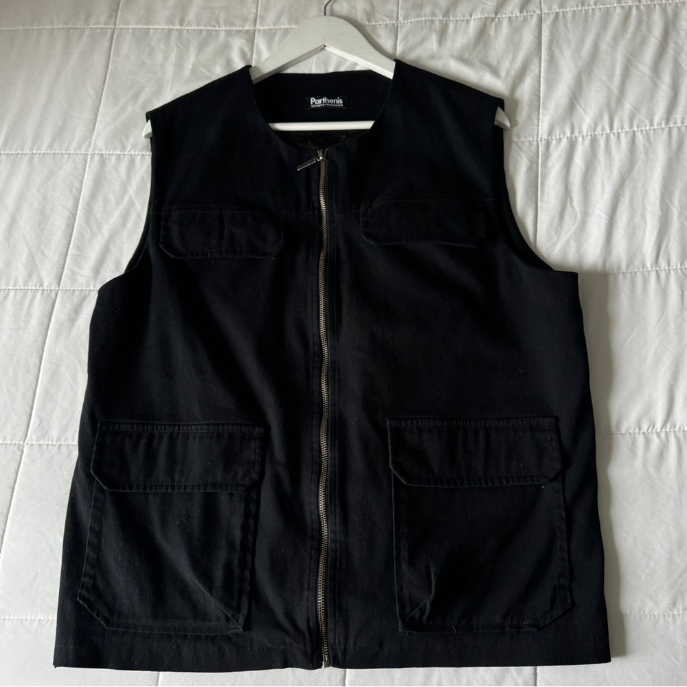 Parthenis Black Slim Vest